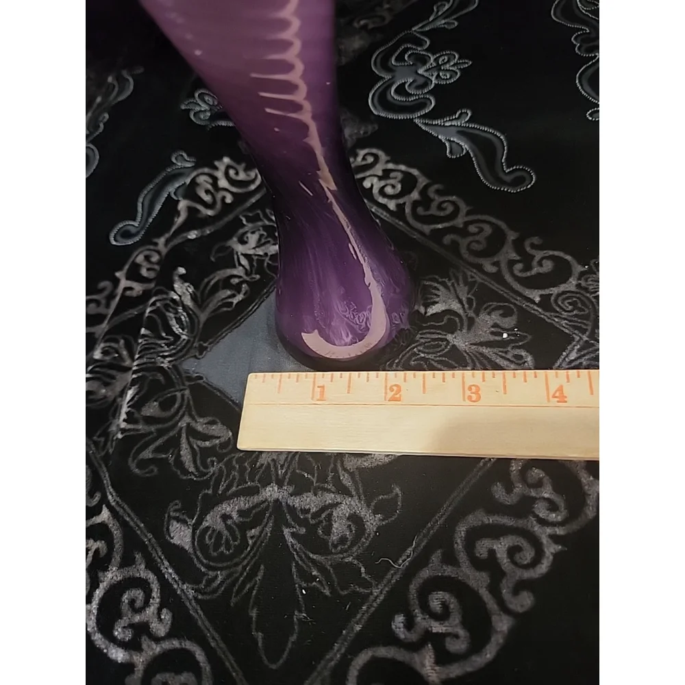 MCM Purple Handcrafted Bud Vase,JAPAN Art Glass, Excellent